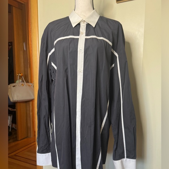 Cartigiani Italy 100% cotton men’s button down shirt Sz 62 USA XXl. - Picture 9 of 16